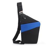 FANDARE Segmentado Bolsos cruzados Mujer Hombre Deporte Función bandolera Izquierdo Hombro Bolso Sling Crossbody Bag Hombre Bolsa pecho organizado Negro Azul