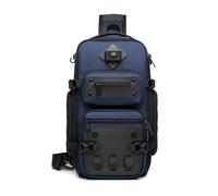 FANDARE Táctical Bolsa Cruzada Bolsa de Pecho Riñonera Hombre Bolso Hombro con Correa para trípode Mochila de Viaje Sling Crossbody Bag Bandoleras Bolso de Bandolera Bolsos Bolsos Bandolera Azul