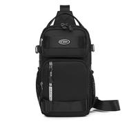 FANDARE Táctical Bolsos Cruzados bolsitos para Hombre Bolsa de Pecho Hombre Bolso Cruzado Hombre Mochila Cruzada Hombre Bandolera Cruzada Hombre Sling Crossbody Bag Bandoleras Negro