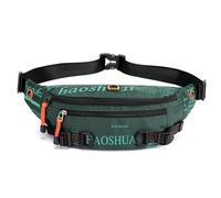 FANDARE Ultraligera Bolso Cruzado Hombre Mochila Cruzada Hombre Bolso Paquete de Cintura Bandolera Bolso de Mensajero Bolsa Deportivas Bolsos Cruzados Viaje Nailon Waist Sling PackVerde Oscuro