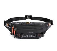 FANDARE Ultraligera Bolso Cruzado Hombre Mochila Cruzada Hombre Bolso Paquete de Cintura Bandolera Bolso de Mensajero Bolsa Deportivas Bolsos Cruzados Viaje Nailon Waist Sling PackNegro