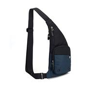FANDARE Ultraligero Bolsa de Pecho Bolsos Cruzados Bolso Hombro Mujer Riñoneras Bolsa Cruzada Bolsos Bandolera Hombres para Ciclismo Escolar Viaje Senderismo Sling Crossbody Bag Azul Oscuro