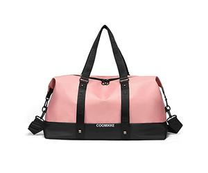 FANDARE Ultraligero Bolsa de Viaje Bolsas de Gimnasia Hombre Mujer Bolsas de Deporte Bolsos de Gimnasio Tote Bag Bolsa de Fin de Semana Bolso Senderismo Maleta de manomochila de Viaje Naranja