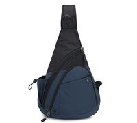 FANDARE Ultraligero Bolso Pecho Bolsos Cruzados Hombre Mujer Bandoleras Cruzada Sling Crossbody Bag Mochilas Bolsas de automoción para Viaje Deportes Ciclismo Montañismo Impermeable Nylon Azul Oscuro