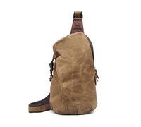 FANDARE Ultraligero Bolso Pecho Hombre Bolsos Cruzados Bolso de Pecho Hombre Bandoleras Cruzada Doble Cara Sling Crossbody Bag para Viaje Deportes Ciclismo Montañismo Impermeable Mochila Negro