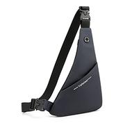 FANDARE Ultraligero Bolso Pecho Hombre Bolsos Cruzados Bolso de Pecho Hombre Bandoleras Cruzada Doble Cara Sling Crossbody Bag para Viaje Deportes Ciclismo Montañismo Impermeable Mochila Azul Oscuro