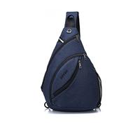 FANDARE Ultraligero Bolso Pecho Hombre Mujer Bolsos Cruzados Bolso de Pecho Bandoleras Cruzada Sling Crossbody Bag para Viaje Deportes Ciclismo Montañismo pequeña Mochila Impermeable Nailon Azul