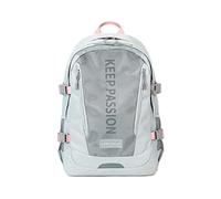 FANDARE Ultraligero Mochilas Escolares Mochilas Tipo Casual Niños Niñas Juveniles Bolsas Escolares Mochilas Escolares para Estudiante Viaje Hiking Casual Daypacks con Tira ReflectanteGris Rosa