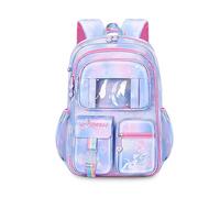 FANDARE Ultraligero Mochilas Infantiles Mochilas Escolares Mochilas Tipo Casual Niñas Mochilas Escolares para 4-9 Grado Estudiante Viaje Salida de Primavera Daypacks con Colgante de Felpa Azul A