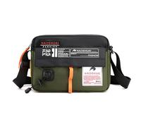 FANDARE Unisex Bolso Movil Mujer Bandolera Hombre Hombro Bolsos Cruzados teléfono con Correa Ancha Ajustable Movil Monederos Bolsa de Honda Crossbody Shoulder Bag Negro Verde