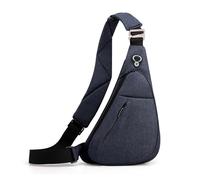 FANDARE Unisex Bolsos Cruzados con Bandas Reflectantes Deporte Función Bandolera para Mujer Bolso de Hombro Hombro Izquierdo Sling Crossbody Bag Hombre Bolsa Pecho organizado Azul A