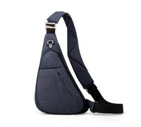 FANDARE Unisex Bolsos Cruzados con Bandas Reflectantes Deporte Función Bandolera para Mujer Bolso de Hombro Hombro Derecha Sling Crossbody Bag Hombre Bolsa Pecho organizado Azul
