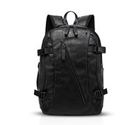 FANDARE Unisex Mochila Impermeable Bolsas Escolares Hombres Mujeres Mochilas Adolescentes Bolsas Escolares Ocio Daypack ni駉s Bolsas de Viaje al Aire Libre Camping PU Pack, Negro, L, Mochila de Ocio