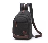 FANDARE Unisexo Bolsa de Pecho Lona Mochilas Bolsos de Hombre Mujer Bolsos Cruzados Lona Sling Bag Bolsa Deportiva de Hombro Bolsa de Honda Mochila para Viaje Trabajo Escuela Acampada Ciclismo