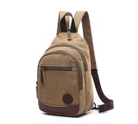 FANDARE Unisexo Bolsa de Pecho Lona Mochilas Bolsos de Hombre Mujer Bolsos Cruzados Lona Sling Bag Bolsa Deportiva de Hombro Bolsa de Honda Mochila para Viaje Trabajo Escuela Acampada Ciclismo