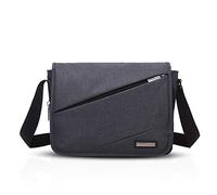 FANDARE Unisexo Bolso de Hombro Hombres/Mujeres Bolsos Bandolera Outdoor Bolsa de Mensajero Messenger Bag Estudiante Crossbody Bag Poliéster Negro