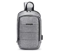 FANDARE Unisexo Bolso de Pecho 7.9 Inch Tablet Sling Bag Hombre Bolso de Crossbody Mujer Outdoor Viaje Sport Riding Camping Bolso de Hombro Impermeable Poliéster Gris