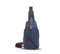 FANDARE Unisexo Bolso Pecho Lienzo Bolsos de Hombre Sling Crossbody Daypacks Mujer Bolsos Cruzados Bandoleras Cruzada para Escuela Viaje Deportes Gimnasio Senderismo Ciclismo Montañismo