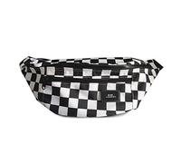 FANDARE Unisexo Bolso Pecho Riñonera Deportiva Bolsos Cruzados Fanny Pack Hombre Mujer Bandoleras Cruzada Bolsos Bandolera para Deportes Ciclismo Senderismo Viaje Gym Sling Bum Bag Nylon Blanco Negro