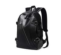 FANDARE Unisexo Mochila Bolsas Escolares Mochilas Casual Bolsa de Viaje Bolsos de Hombre Adolescente Impermeable School Bag Niño Mochila Portátil Outdoor Viaje Daypack PU Negro A