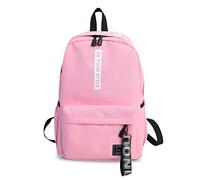 FANDARE Unisexo Mochila Escolar Mochilas Tipo Casual Bolsa de Escuela Hombres Mujeres Adolescente Universitaria Mochila Niña/Niño Viaje Mochilas Camping Daypack Poliéster Nuevo Rosa