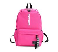 FANDARE Unisexo Mochila Escolar Mochilas Tipo Casual Bolsa de Escuela Hombres Mujeres Adolescente Universitaria Mochila Niña/Niño Viaje Mochilas Camping Daypack Poliéster Rosa Oscuro