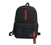 FANDARE Unisexo Mochila Escolar Mochilas Tipo Casual Bolsa de Escuela Hombres Mujeres Adolescente Universitaria Mochila Niña/Niño Viaje Mochilas Camping Daypack Poliéster Negro Rojo