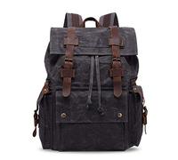 FANDARE Unisexo Mochila Hombres/Mujeres Bolsos Escolares Adolescente Daypack, Aire Libre Viajes Lona Bolsa de Hombro Gris