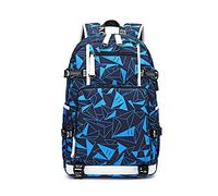 FANDARE Unisexo Mochilas Casual Bolsas Escolares Chico Niña Bolso de la Universidad Mujer Daypacks para Adolescente Viaje Al Aire Libre Compras Picnic Excursionismo Durable Poliéster Azul B