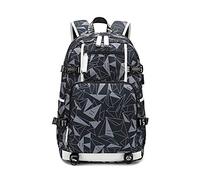 FANDARE Unisexo Mochilas Casual Bolsas Escolares Chico Niña Bolso de la Universidad Mujer Daypacks para Adolescente Viaje Al Aire Libre Compras Picnic Excursionismo Durable Poliéster Gris