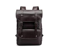 FANDARE Unisexo Mochilas Tipo Casual Impermeable Bolsas Escolares Niña Chico PU Daypacks Bolsos Mochila para Mujer Hombre Deportes y Aire Libre Senderismo Multiusos Mochila a Diario Marrón