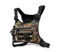 FANDARE Versátil Chaleco Bolsos Cruzados Anti-Robo Bolsa de Hombro para Las Axilas Bolsa de Pecho Bandoleras Cruzada Sling Bag para Hombre Mujer Colegio Viaje Ciclismo Hiking Daypacks Camo