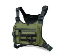FANDARE Versátil Chaleco Bolsos Cruzados Anti-Robo Bolsa de Hombro para Las Axilas Bolsa de Pecho Bandoleras Cruzada Sling Bag para Hombre Mujer Colegio Viaje Ciclismo Hiking Daypacks Marrón