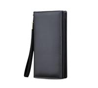 FANDARE Vintage Billetera Plegable Carteras para Hombre Cartera Hombre de Cuero Billetera Hombre Cartera Monedero Billetera Tarjetero Bolso de Mano Wallet Fundas de Tarjetas Monederos Negro