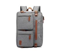 FANDARE Vintage Mochila Bolso Bolsa de Hombro Bolso Bandolera Mochila Hombre Mujer Mochila Portatil 15.6 Pulgadas Negocio Trabajo Diario Viaje Daypacks Nailon Gris A