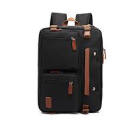 FANDARE Vintage Mochila Bolso Bolsa de Hombro Bolso Bandolera Mochila Hombre Mujer Mochila Portatil 15.6 Pulgadas Negocio Trabajo Diario Viaje Daypacks Nailon Negro A