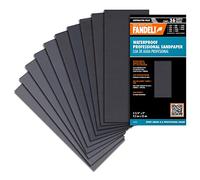 Fandeli | Papel de Lija de Agua | Surtido de Grano de 120 a 2500 | 36 Hojas de 23 x 9,3 cm | Para Pulir Coche, Lijado de Muebles de Madera y Lijado de Metales | Resistentes al Agua