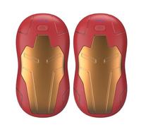 FANDLISS 2-en-1 Calentador de Manos Recargable,10000mAh Calentador de Manos Portátil Reutilizable,Calienta Manos USB,3 Segundos Calor Rápido,para Camping/Caza/Senderismo Regalos,Oro Rojo