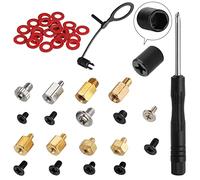 FandWay - Kit de montaje de tornillos M.2 SSD para ordenador PC Asus Gigabyte ASRock Msi con espárrago y destornillador, para montaje SSD M.2 NVMe en mainboard PC, 22 piezas.