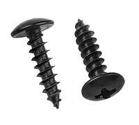 FandWay Tornillos Autorroscantes de Cabeza Redonda,Tornillos Para Madera Cruz M4x8/12/16/20/30mm Tornillos Autotaladrantes Phillips Acero al Carbono Negro,Tornillos de Chapa Metálica.(25/talla)