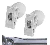 fanelod Clips con ventosa, 2 soportes para billetes con ventosa, ventosa con clip de bulldog, clips de almacenamiento de papel de succión, abrazadera de toalla de papel reutilizable para coche