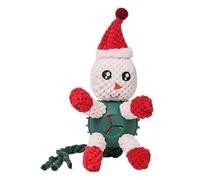 fanelod Juguetes masticables de Navidad para perros, juguetes de peluche para perros | Resistente a las mordeduras de comida para perros grandes