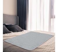 Fanfanwin Manta grande de 54 x 34 pulgadas para intimidad, impermeable, lavable, a prueba de manchas, para parejas, colchón, cama, protector para el placer del amor, protección cómoda, color gris