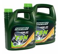 FANFARO Aceite de Motor 2x 4 Litro Tsn 10W40 Api Sn / CH-4 Motroren MB VW