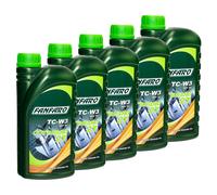 FANFARO Aceite de Motor Outboard 2T TC 5x 1 Litro Fuera Borda Maletero Boots