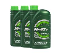 FANFARO M-4T+ Aceite De Moto Semisintético API SL JASO MA MA2 SAE 10W-40 3x1 L