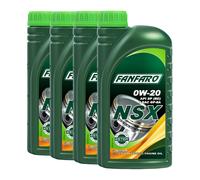 FANFARO NSX SAE 0W-20 Aceite De Motor GM DEXOS1 Gen2, 4x1 Litro