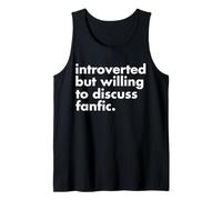 Fanfiction Fan Fiction Divertido Lindo Escritor Historia Fandom Love Camiseta sin Mangas