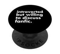 Fanfiction Fan Fiction Divertido Lindo Escritor Historia Fandom Love PopSockets PopGrip Adhesivo