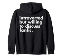Fanfiction Fan Fiction Divertido Lindo Escritor Historia Fandom Love Sudadera con Capucha